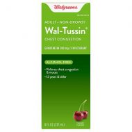 Walgreens Wal-Tussin Chest Congestion Liquid for Adults Cherry