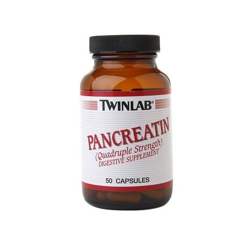 월그린 Walgreens Twinlab Pancreatin Quadruple Strength Digestive Supplement Capsules