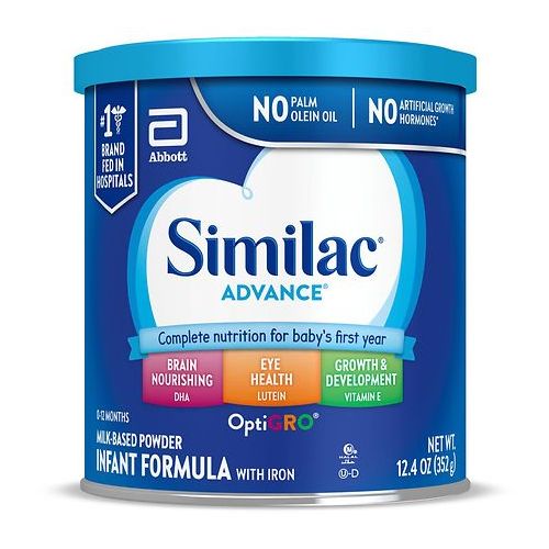 월그린 Walgreens Similac Advance Complete Nutrition, Infant Formula with Iron, Powder