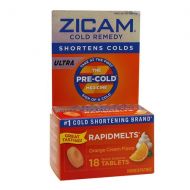 Walgreens Zicam Ultra Cold Remedy Bi-Layer RapidMelts Quick Dissolve Tablets Orange Cream Flavor