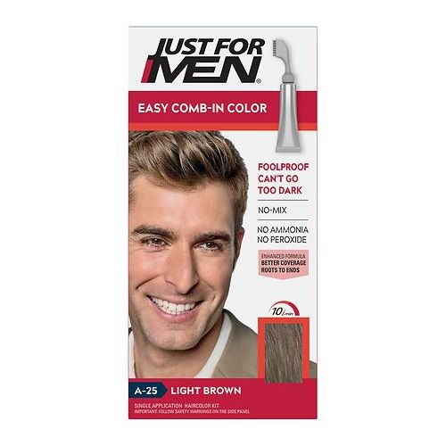 월그린 Walgreens Just For Men AutoStop Haircolor,Light Brown A-25