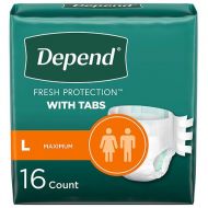Walgreens Depend Incontinence Protection with Tabs, Maximum Absorbency, L Large
