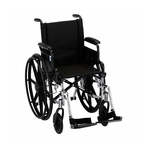 월그린 Walgreens Nova Wheelchair Lightweight, Flip Back Detach Arm Swing Away Footrest 16 inch