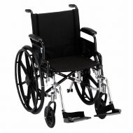 Walgreens Nova Wheelchair Lightweight, Flip Back Detach Arm Swing Away Footrest 18 inch