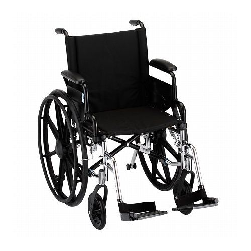 월그린 Walgreens Nova Wheelchair Lightweight, Flip Back Detach Arm Swing Away Footrest 18 inch