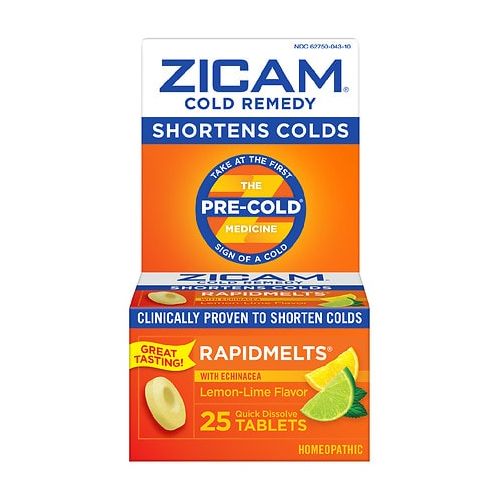 월그린 Walgreens Zicam Cold Remedy RapidMelts Quick Dissolve Tablets with Echinacea Lemon-Lime