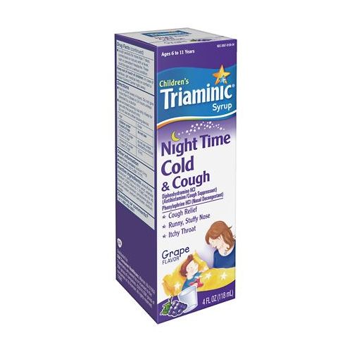 월그린 Walgreens Triaminic Childrens Nighttime Cold & Cough Syrup Grape