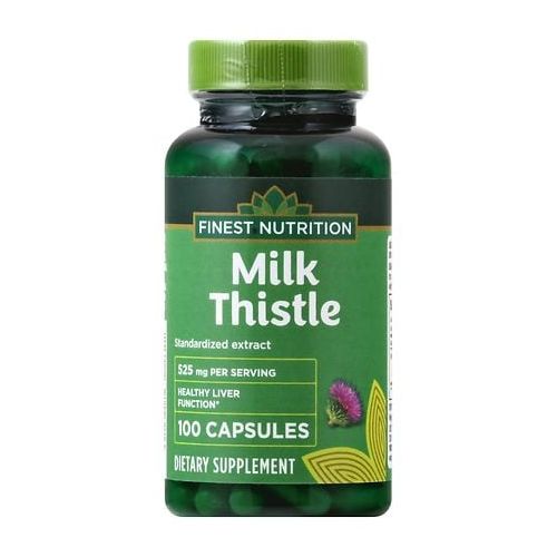 월그린 Walgreens Finest Nutrition Milk Thistle 525 mg Dietary Supplement Capsules