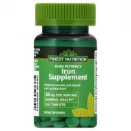 Walgreens Finest Nutrition Iron Supplement 28mg, Tablets