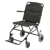 Walgreens Karman 18 inch Aluminum Ultra-lightweight Travel Chair with Flip-Back Armrests, 18lbs Black