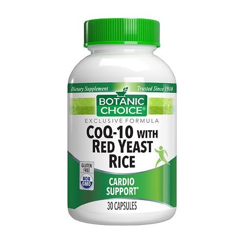 월그린 Walgreens Botanic Choice CoQ-10 with Red Yeast Rice 500 mg Dietary Supplement Softgels
