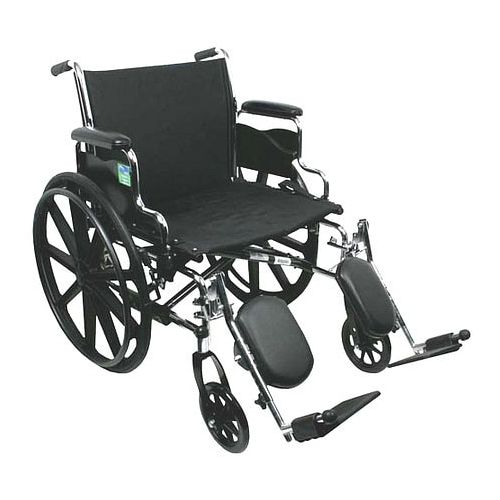 월그린 Walgreens Nova Wheelchair with Detachable Desk Arms and Elevating Legrests 22 Inch Steel