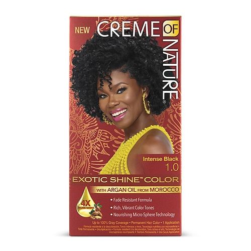 월그린 Walgreens Creme Of Nature Nourishing Permanent Hair Color Kit Intense Black