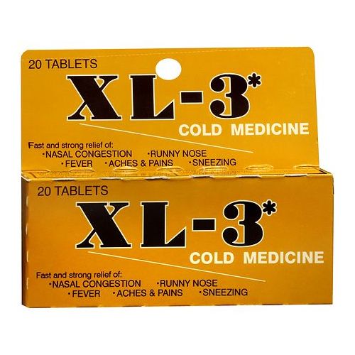 월그린 Walgreens XL-3 Cold Medicine Tablets