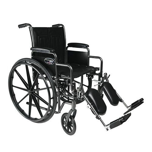 월그린 Walgreens Everest & Jennings Travelers SE Steel Wheelchair with Removable Arms and Elevating Legrest 18 Inch