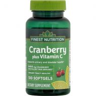 Walgreens Finest Nutrition Cranberry + Vitamin C, Softgel