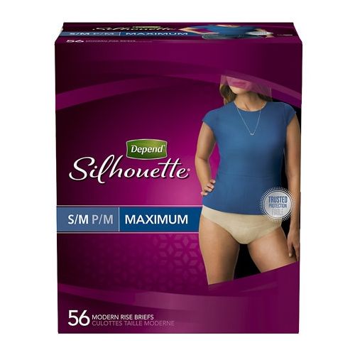 월그린 Walgreens Depend Silhouette Incontinence Underwear for Women, Maximum Absorbency, Beige,Beige