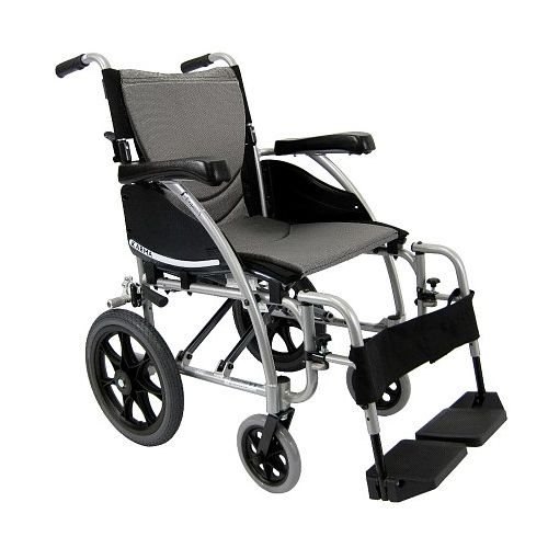 월그린 Walgreens Karman 20 inch Transport Wheelchair with Swing-Away Footrests