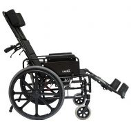 Walgreens Karman 16 inch Lightweight Reclining Wheelchair with Removable Desk Armrest