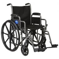 Walgreens Medline Steel Wheelchair with Swingaway Footrests 16in. Seat Width