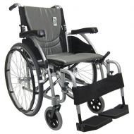 Walgreens Karman 20in Seat Ultra Lightweight Ergonomic Wheelchair Silver