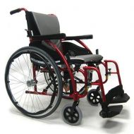 Walgreens Karman 20in Seat Ultra Lightweight Ergonomic Wheelchair Red