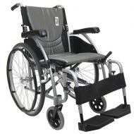 Walgreens Karman 16in Seat Ultra Lightweight Ergonomic Wheelchair Silver