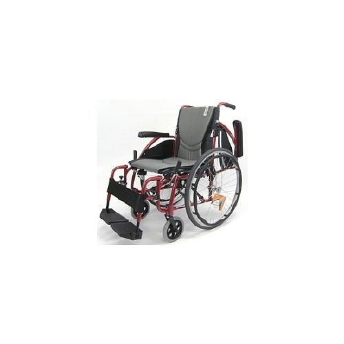 월그린 Walgreens Karman 16in Seat Ergonomic Transport Wheelchair Red