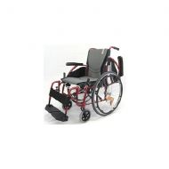 Walgreens Karman 18in Seat Ergonomic Transport Wheelchair Red