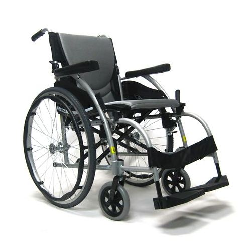 월그린 Walgreens Karman 18in Seat Ergonomic Wheelchair Silver