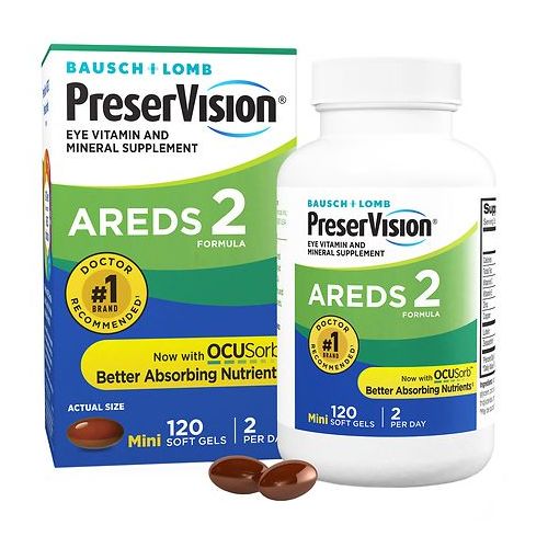 월그린 Walgreens PreserVision AREDS 2 Formula Eye Vitamin & Mineral Supplement Softgels
