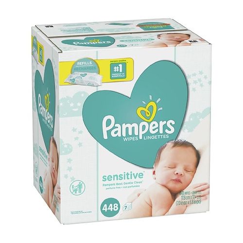 월그린 Walgreens Pampers Stages Sensitive Baby Wipes Unscented, 7