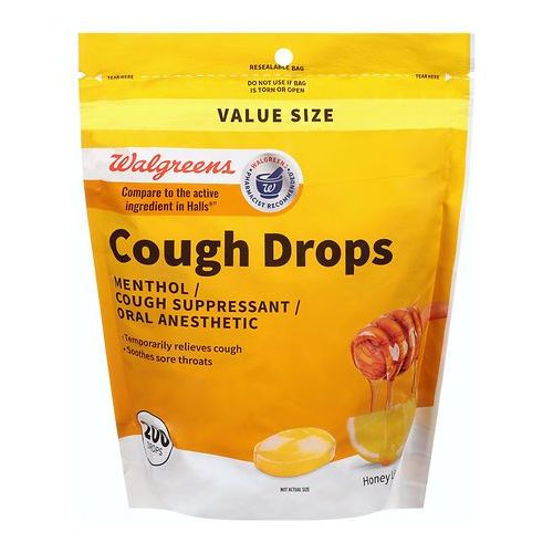 월그린 Walgreens Cough Drops Honey-Lemon