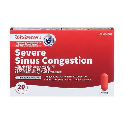 월그린 Walgreens Sinus Relief Congestion Day Caplets