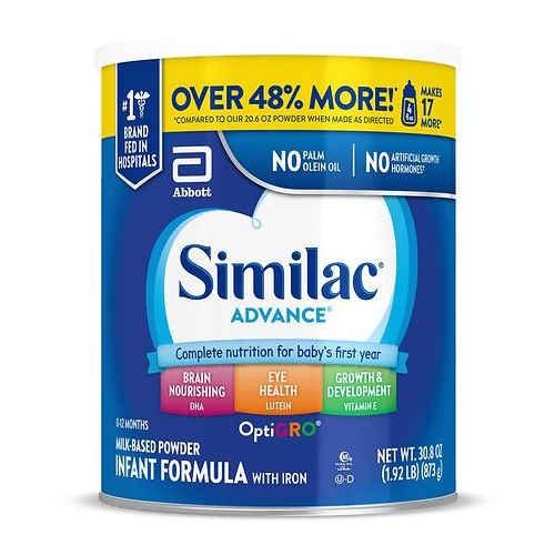 월그린 Walgreens Similac Complete Nutrition, Infant Formula with Iron, Powder