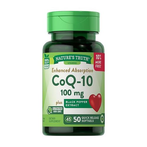 월그린 Walgreens Natures Truth CoQ-10 100mg Plus Black Pepper Extract