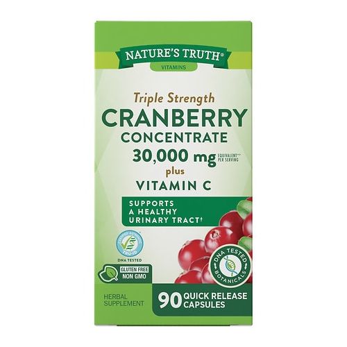 월그린 Walgreens Natures Truth Ultra Triple Strength Cranberry Concentrate 15,000mg Plus Vitamin C