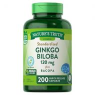 Walgreens Natures Truth Ginkgo Biloba Standardized Extract 120mg Plus Bacopa Extract