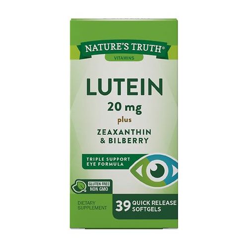 월그린 Walgreens Natures Truth Lutein 20mg Plus Zeaxanthin & Bilberry