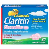 Walgreens Claritin Childrens 24 Hour Allergy Relief Chewable Tablets Bubblegum