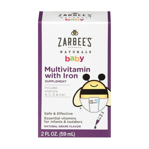 월그린 Walgreens ZarBees Naturals Baby Multi Vitamin With Iron