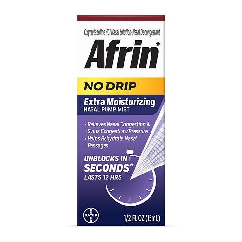 월그린 Walgreens Afrin No Drip 12 Hour Pump Mist, Extra Moisturizing