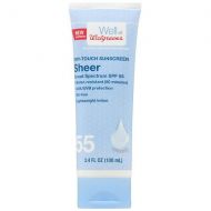 Walgreens Sheer Dry Touch Sunscreen Lotion SPF 55