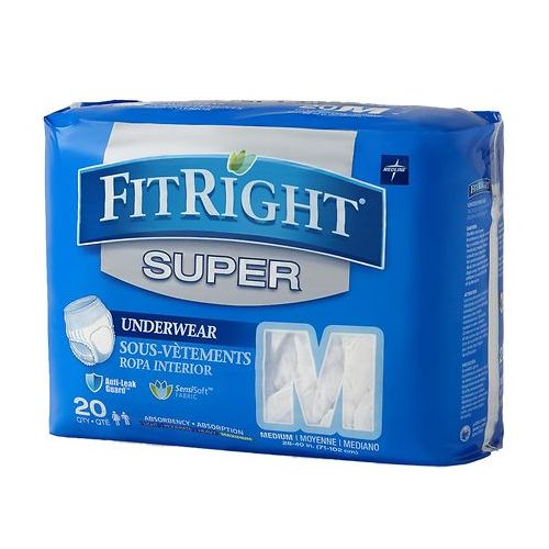 월그린 Walgreens Medline FitRight Super Protective Underwear Medium