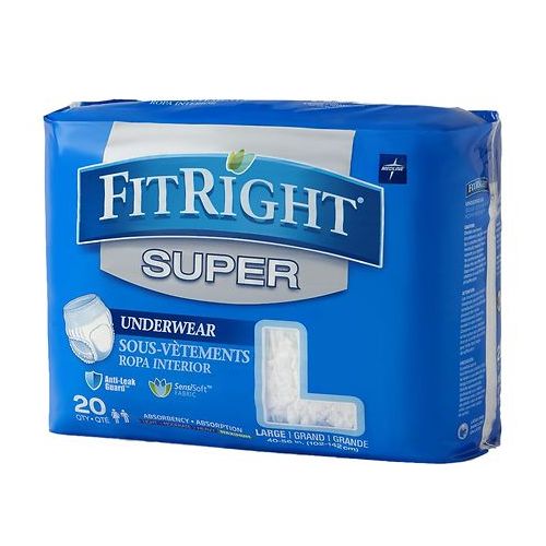 월그린 Walgreens Medline FitRight Super Protective Underwear Large