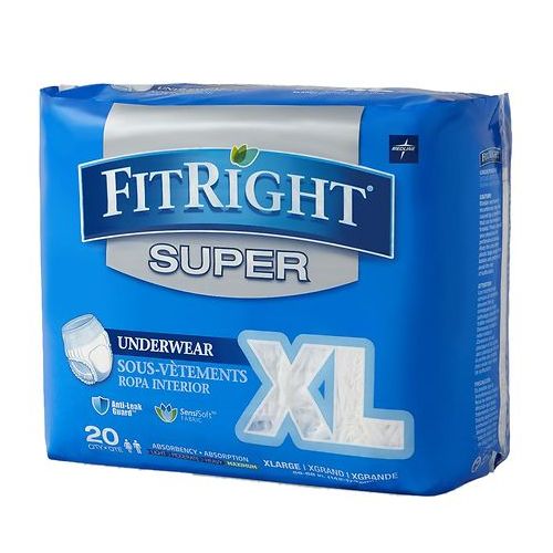 월그린 Walgreens Medline FitRight Super Protective Underwear X-Large