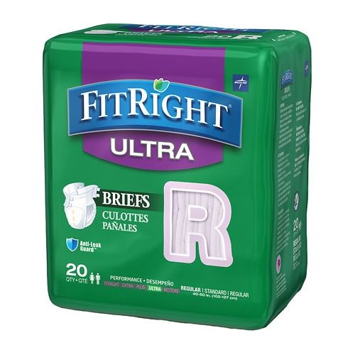 월그린 Walgreens Medline FitRight Ultra Briefs Regular