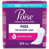 Walgreens Poise Incontinence Pads, Maximum Absorbency, Long 84 count