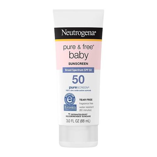 월그린 Walgreens Neutrogena Pure & Free Baby SPF 50 Lotion, Tear-Free Fragrance Free