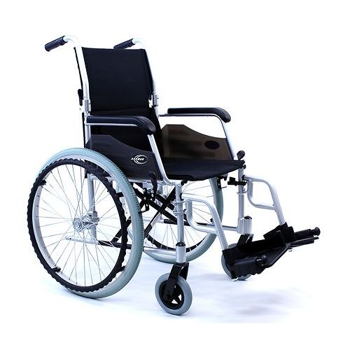 월그린 Walgreens Karman Ultra Lightweight Wheelchair with Swing Away Footrest Seat 18x16 Silver